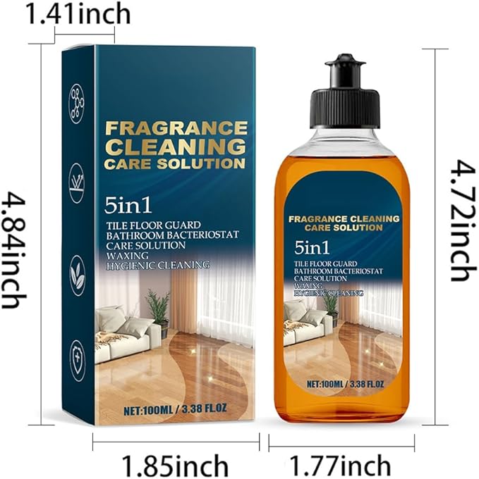 2026 New 5 In 1 Floor Cleaner, Fast-Drying Fragrance Cleaning Care Solution, Multi-Surface Floor Cleaner Stain & Odor Remover Floors Cleaners, Restore Hardwood Floors Shine (2Pcs)