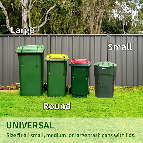 Universal Trash Can Lid Lock with Coated Steel Cable, 4 Pack - Image 7