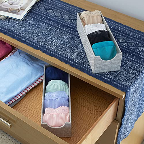 Household Essentials Narrow Organizer Tray 2 Pack, Gray - Image 3