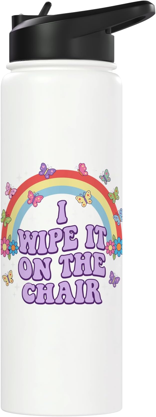Rainbow Stainless Steel Insulated Water Bottle