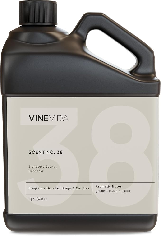 VINEVIDA [128oz] Gardenia Fragrance Oil - USA Candle Scents - Natural Candle Fragrance - Scents for Soap Making