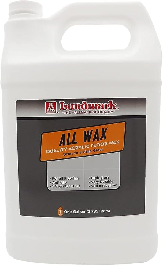 Lundmark All Wax, Self Polishing Floor Wax, 1-Gallon, 3201G01-2
