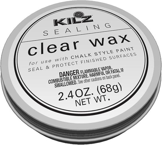 KILZ Protective Sealing Wax, Interior, Clear, 2.4 Ounces