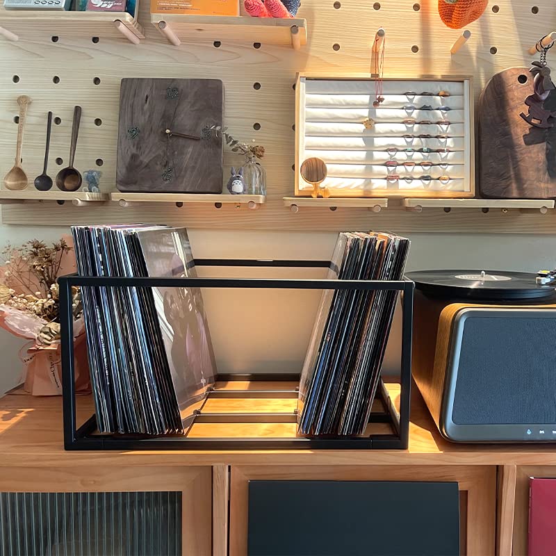 OrigoDeco Vinyl Record Storage Holder on Wheels | Home Organization - Image 3