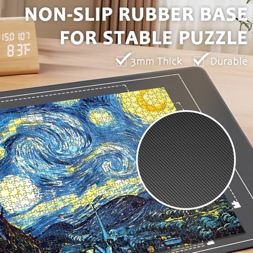 Jigsaw Puzzle Matt Rollup,1500pcs Puzzle Mat Rubber Saver - Image 6