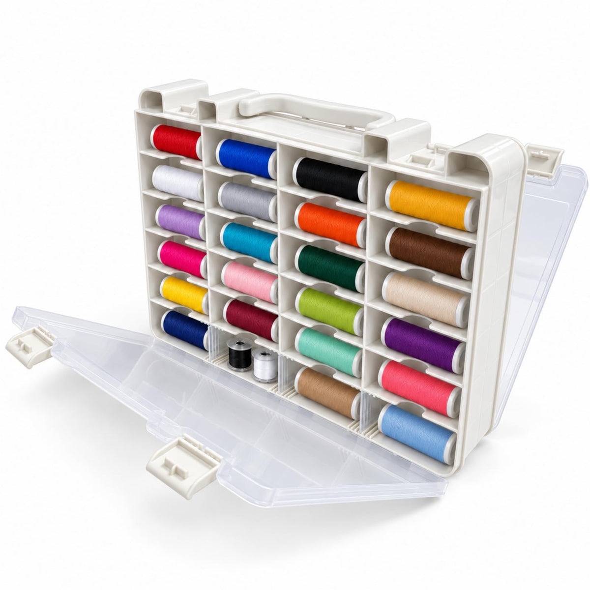 Saichotoy 48-Compartment Sewing Thread Organizer Box - Image 1