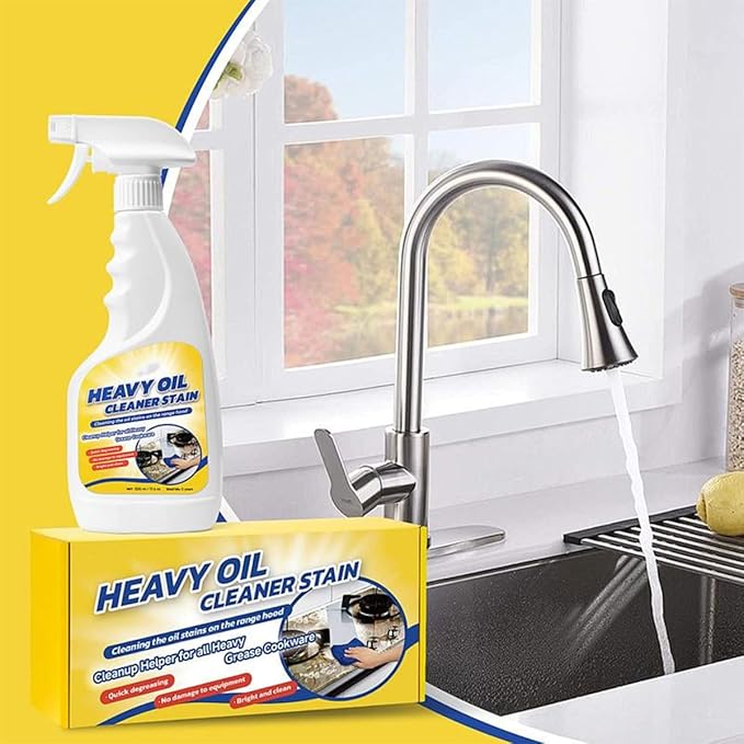 Heavy Duty Kitchen Degreaser Spray, Oven Degreaser Cleaner Heavy Duty, Powerful Multi-purpose kitchen Cleaner Spray for Ovens, Grills, and Stoves (2PCS)
