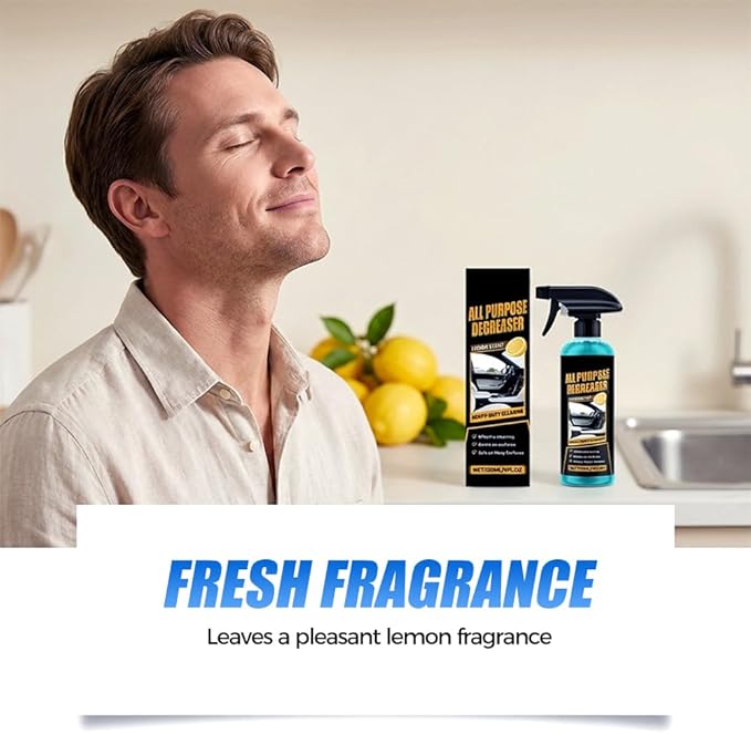 All Purpose Degreaser for Car and House, 2026 New Heavy Duty Degreaser | Convenient Oil Stain Remover, Cleaning Solution For Car House Oven Stove Cooktop Counter Quick Stain Removal (1PCS)