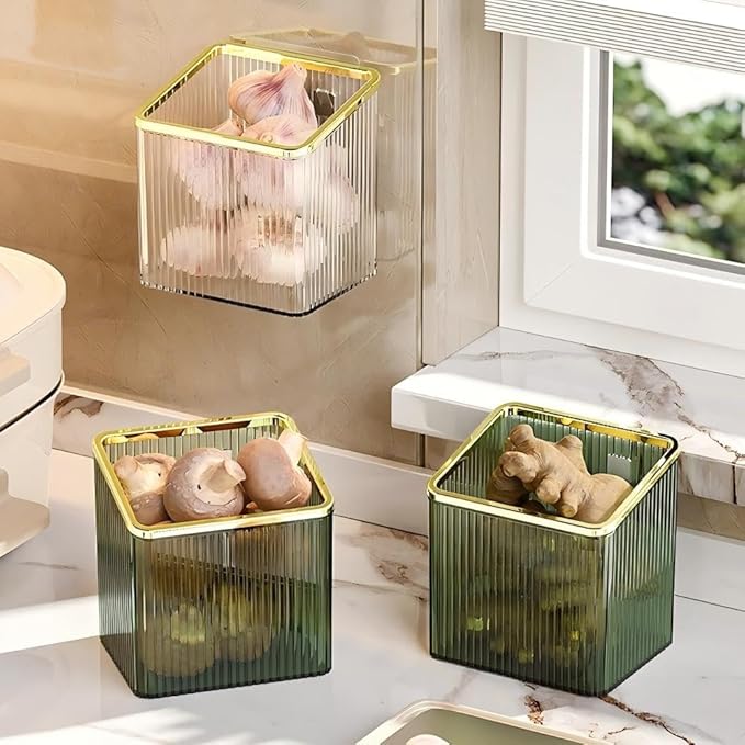 Adhesive Floating Wall Shelves – No Tools Needed for Installation | Perfect for Organizing Makeup, Toiletries & Home Accessories (Transparent_GoldenEdge)