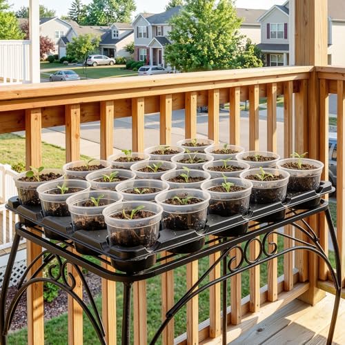 5 Pack Reusable 20 Cell Seed Starter Trays for 3 Inch Nursery - Image 5