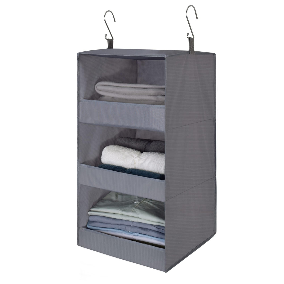 GRANNY SAYS 3-Shelf Hanging Closet Organizer, Foldable Storage - Image 1