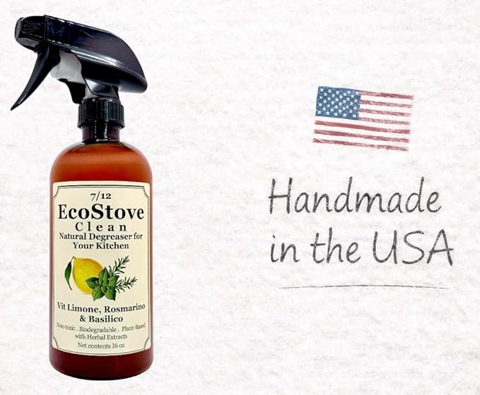 Herbal Scent Stove & Oven Cleaner – Plant-Based, Biodegradable Degreaser | Non-Toxic, Fume-Free, Non-Abrasive | Safe for Glass Cooktops, Stainless Steel & Enamel – 16 oz