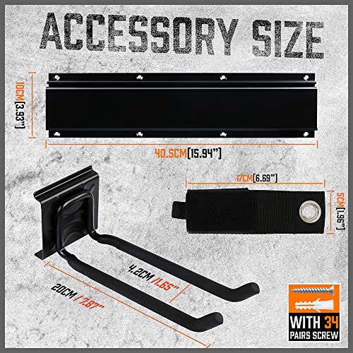 HORUSDY 64-Inch Heavy Duty Garage Organization Rack, 14 - Image 4