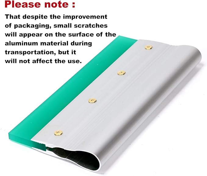 6 Inch Screen Printing Ink Squeegee with Aluminum Handle, 75 Durometer, Flat Squeegee for DIY Hand Printing, Flat Patterns
