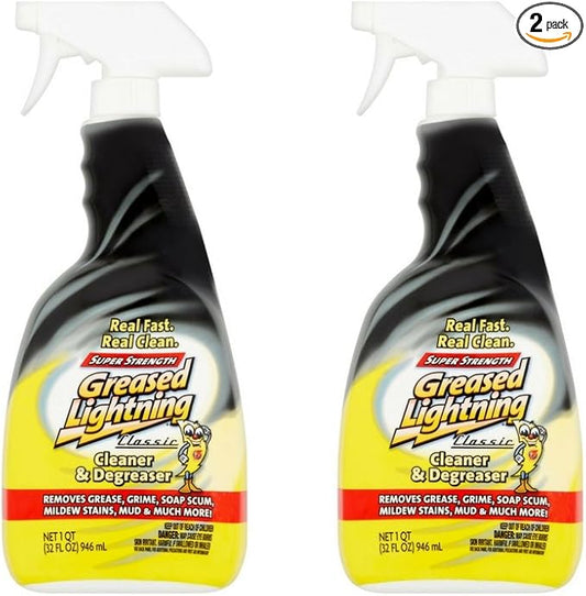 Greased Lightning Super Strength Multi-Purpose Cleaner & Degreaser, 32 fl oz (2 pack)