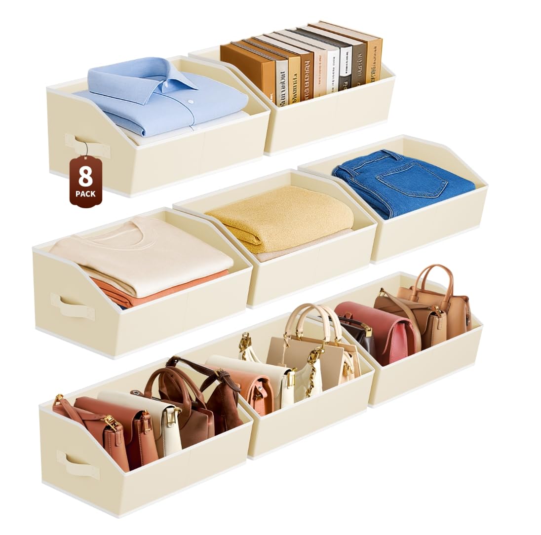 Homsorout Large Closet Organizers and Storage Bins - 8 Pack - Image 1