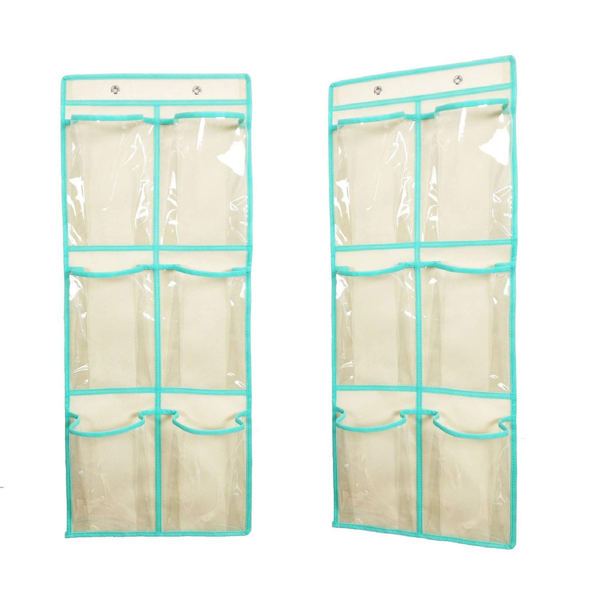 Over The Door Hanging Shoe Organizer Narrow Closet Door Shoe - Image 1