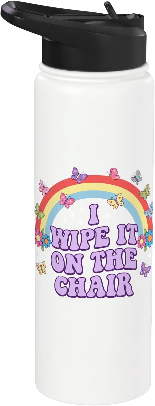Rainbow Stainless Steel Insulated Water Bottle