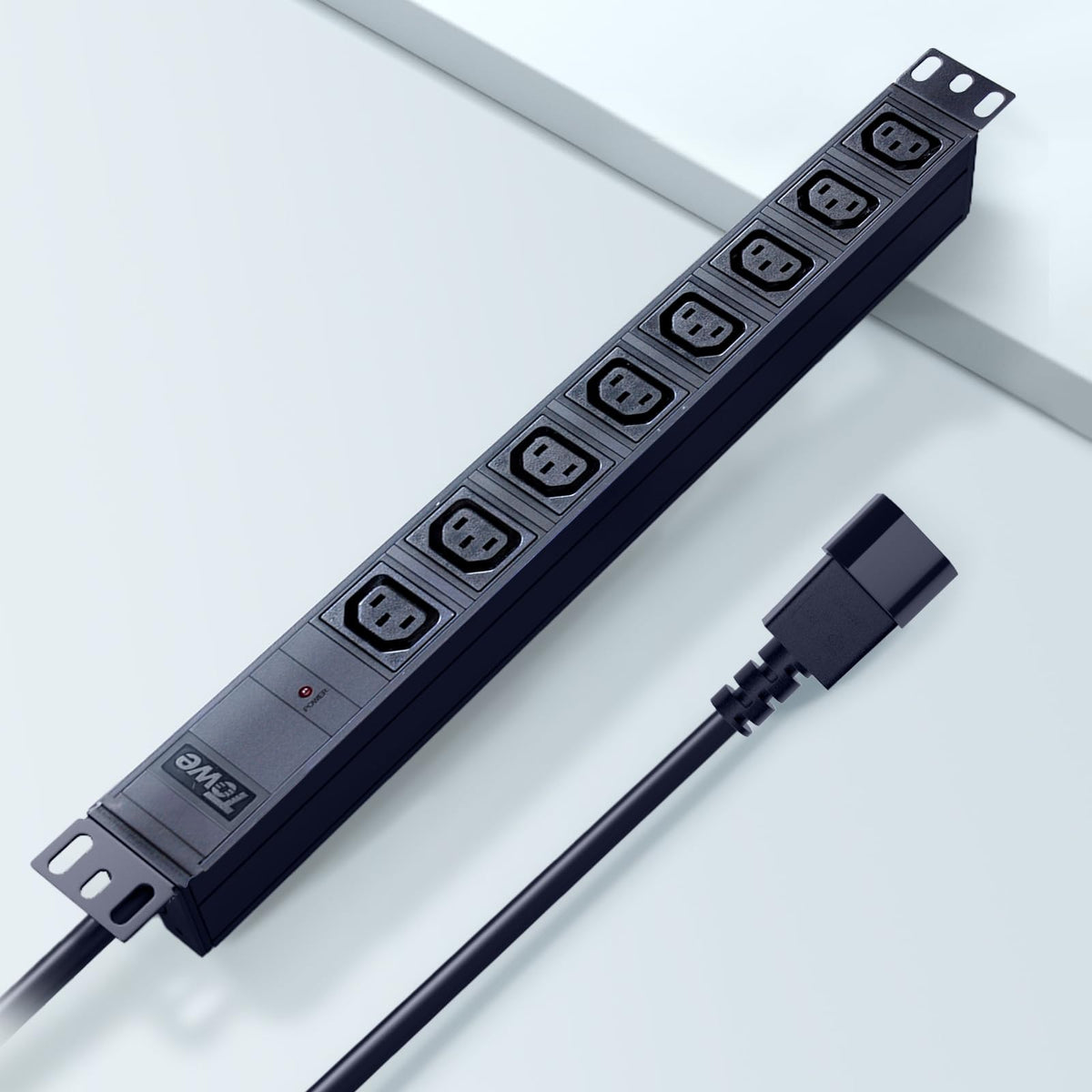 Power Strip，IEC C13 Metal 8 Outlet Wall Mount Heavy Duty - Image 1