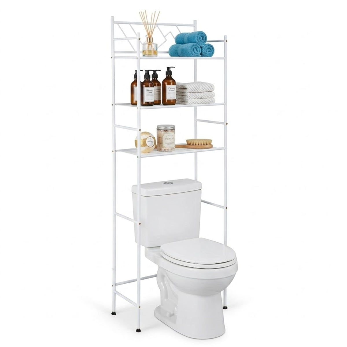 Home Zone Living Over-the-Toilet Bathroom Storage Cabinet - Image 1