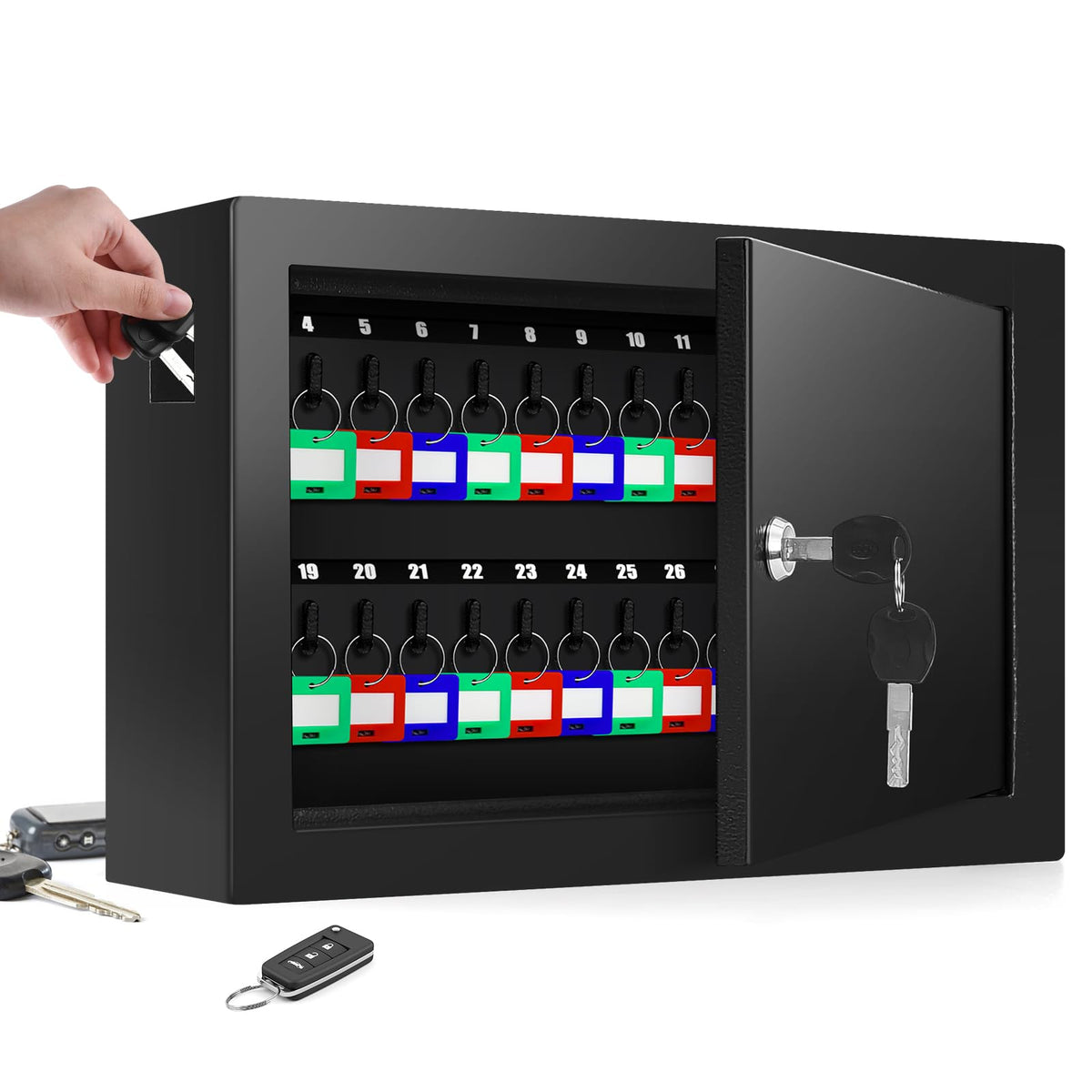 50 Keys Key Cabinet with Drop Slot - Image 1