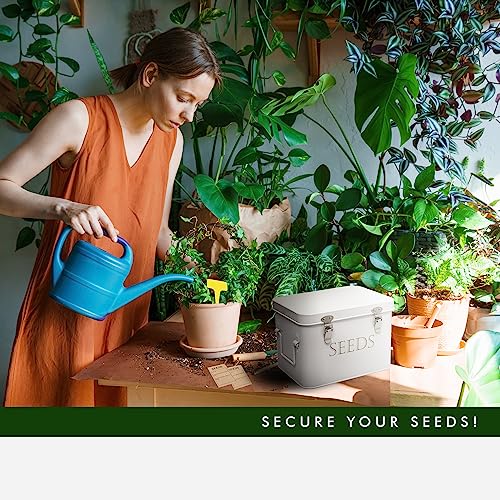 Garden Seed Storage Box with Dividers Seeds Packet | Home Organization - Image 3
