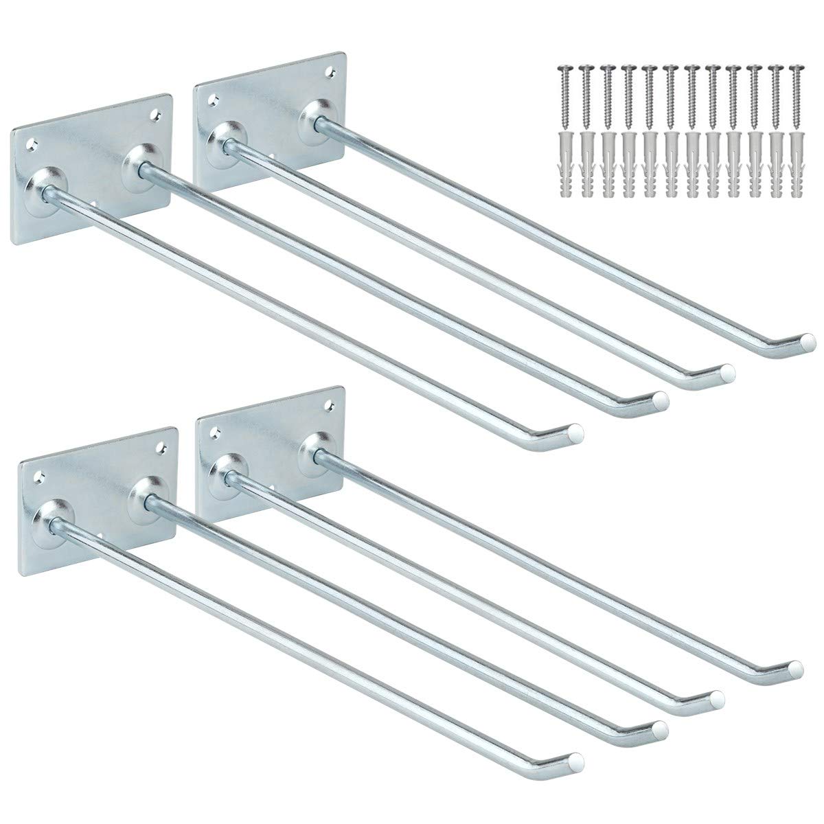 Wall Mounted Steel Long Handled Tools Storage Hooks, 12 - Image 1