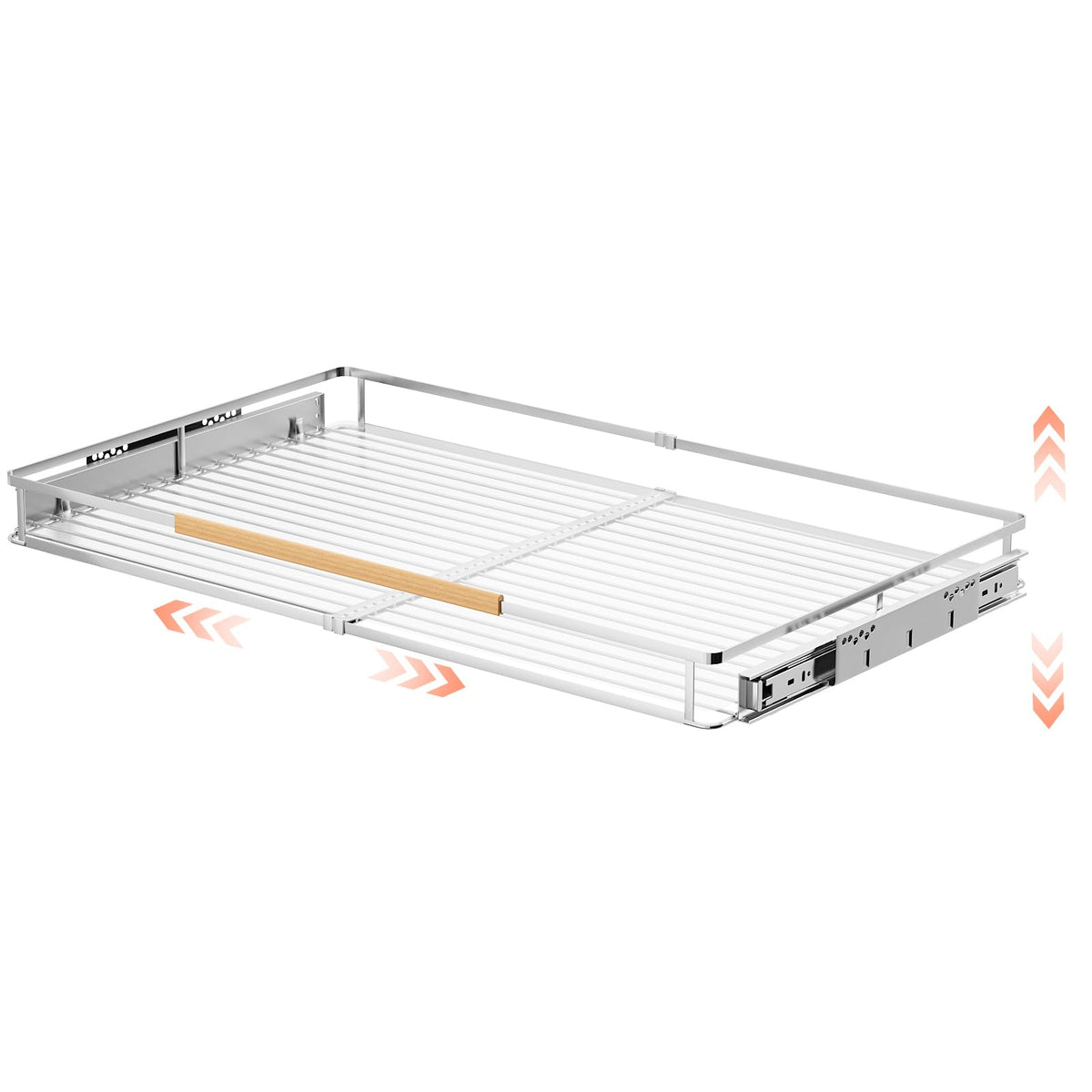 Expandable Pull Out Cabinet Organizer, 23.2"-39.9" W x 22.5''D - Image 1