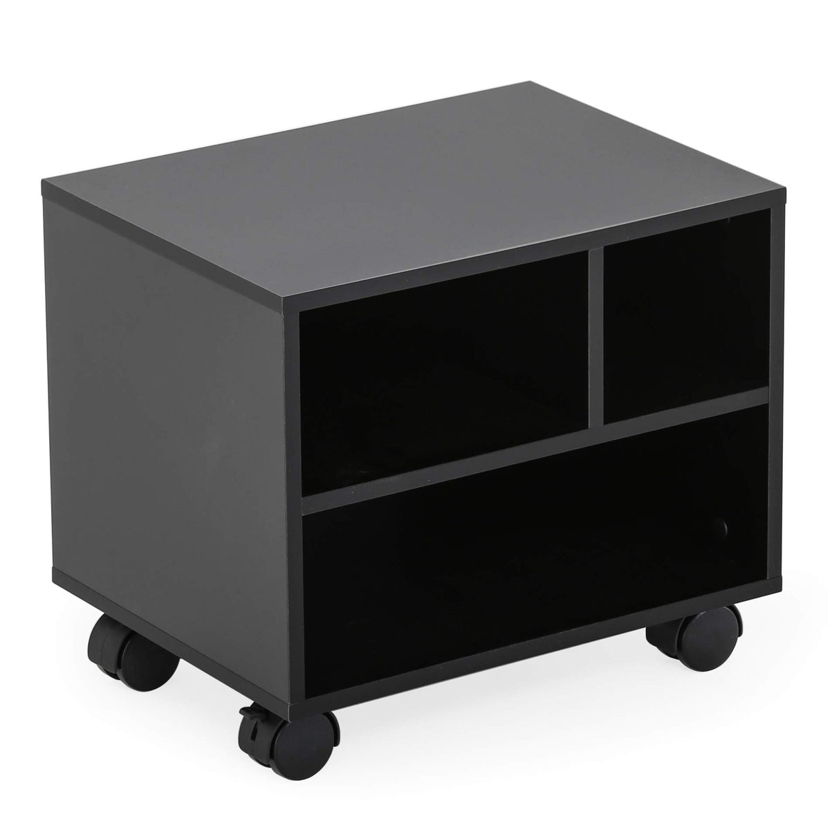 FITUEYES Mobile Printer Stand with Storage, Wood | Home Organization - Image 1