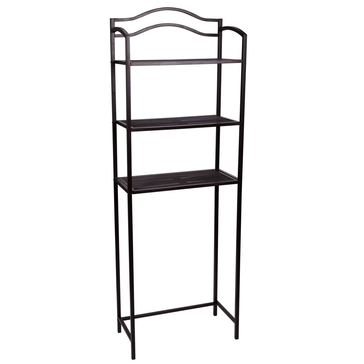 Household Essentials Bronze Iron Arch Over-Toilet Shelf - Image 1