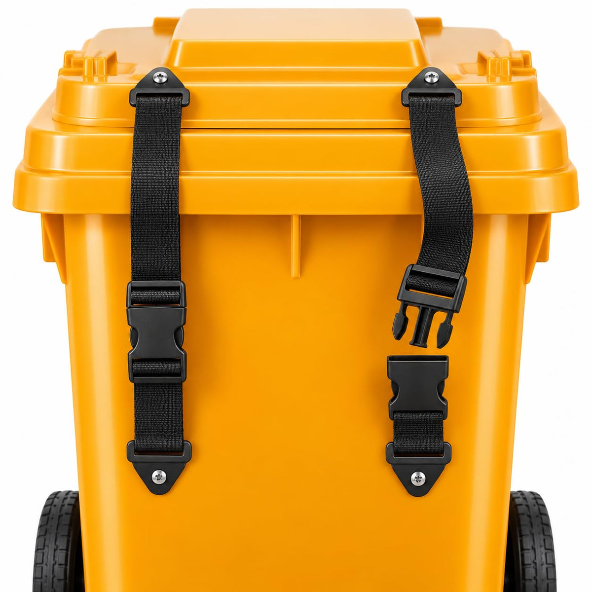 Trash can lid Lock Strap, Adjustable Outdoor Trash can lid Latch - Image 1