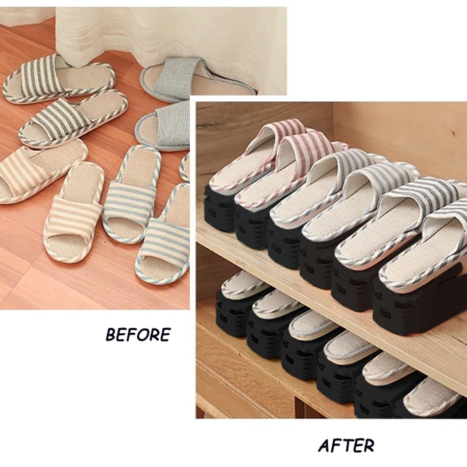 Soerreo Shoe Slot Storage Box Adjustable Shoe Rack Save Space - Image 8