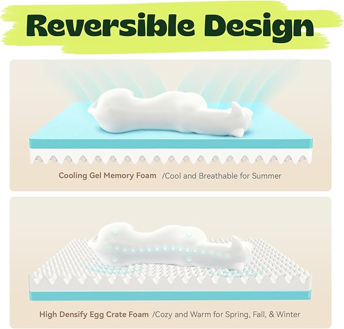 Cooling Dog Beds for Extra Large Dogs with Removable Washable Covers,Orthopedic Sofa Bed with Cool Gel Memory Foam and Egg Crate Foam Waterproof Relieves Joint Pain,48"x30"x9.0" Dark Grey