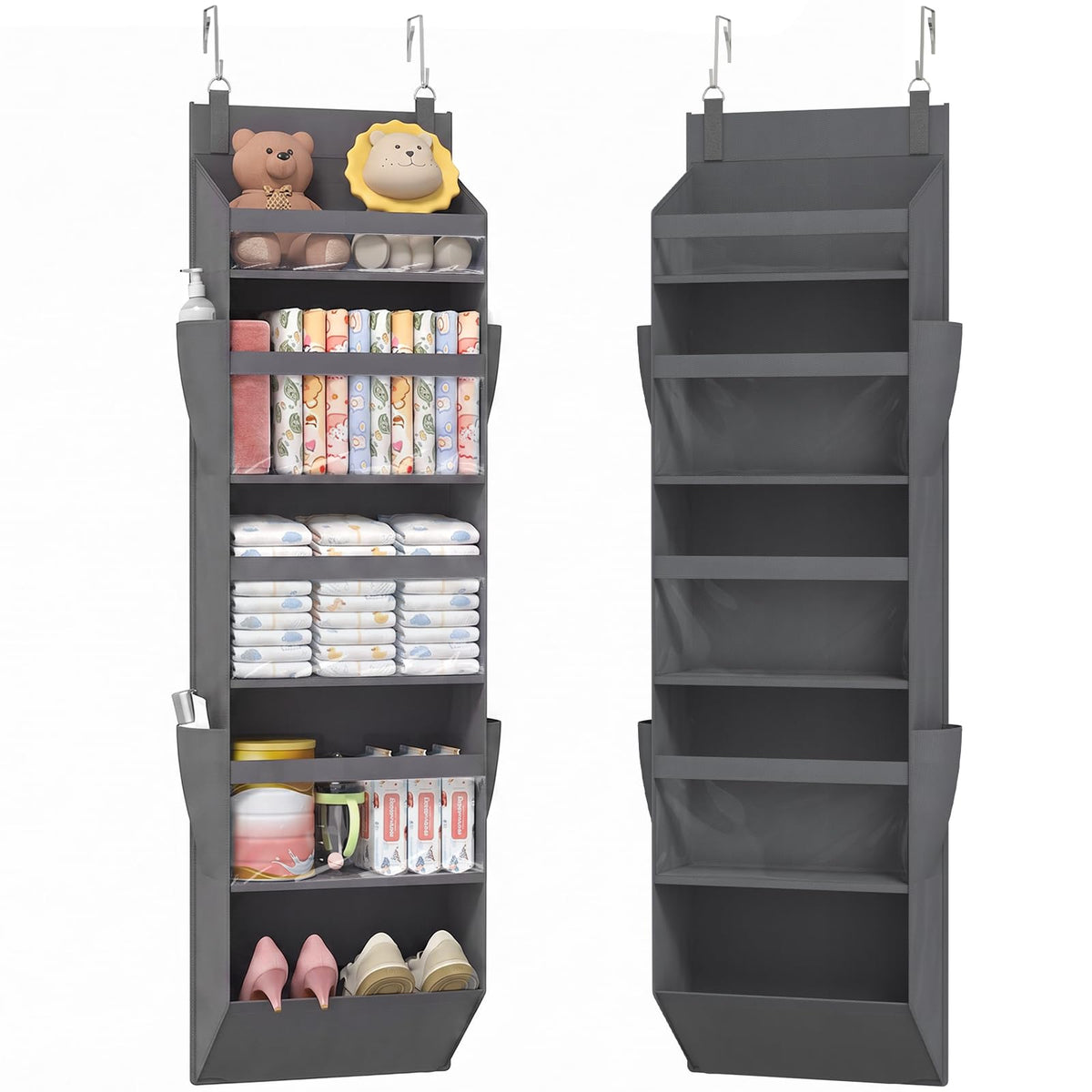 Lifewit 1 Pack Over the Door Organizer 5 Section Hanging Storage - Image 1