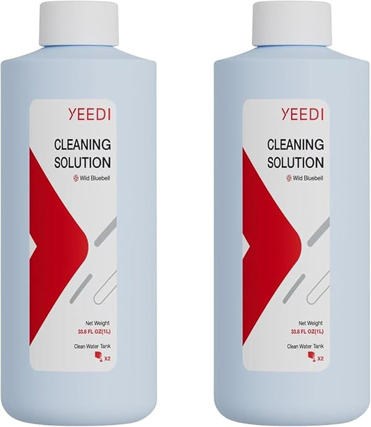 Yeedi Cleaning Solution (1L)*2 Compatible with S20/S16/S14/M14/M12/C12 Series Robotic Vacuum Cleane, Include Cleaning Solution (1L) (2pcs)