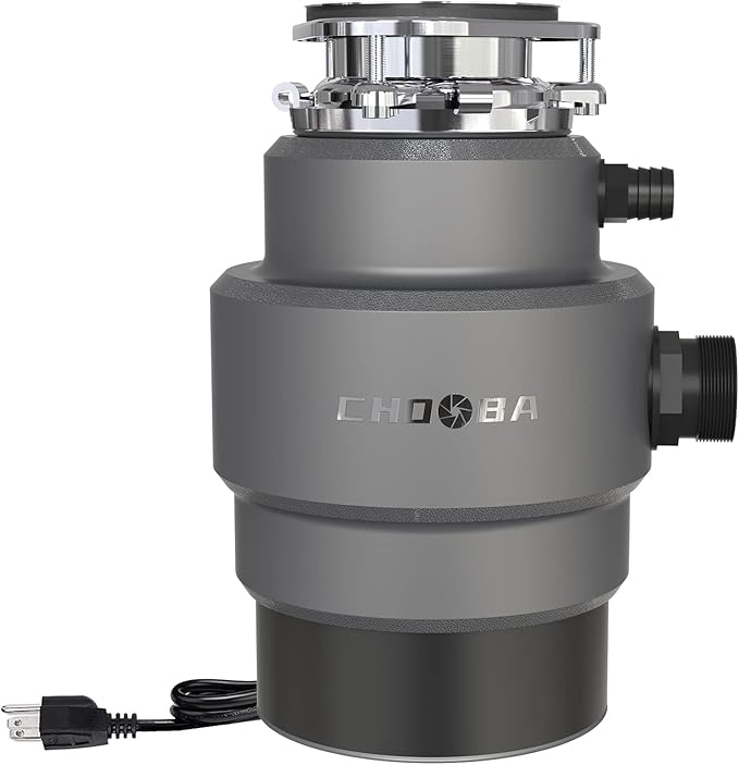 Garbage Disposal 3/4HP, Food Waste Disposal Continuous Feed, Garbage Disposal with Power Cord