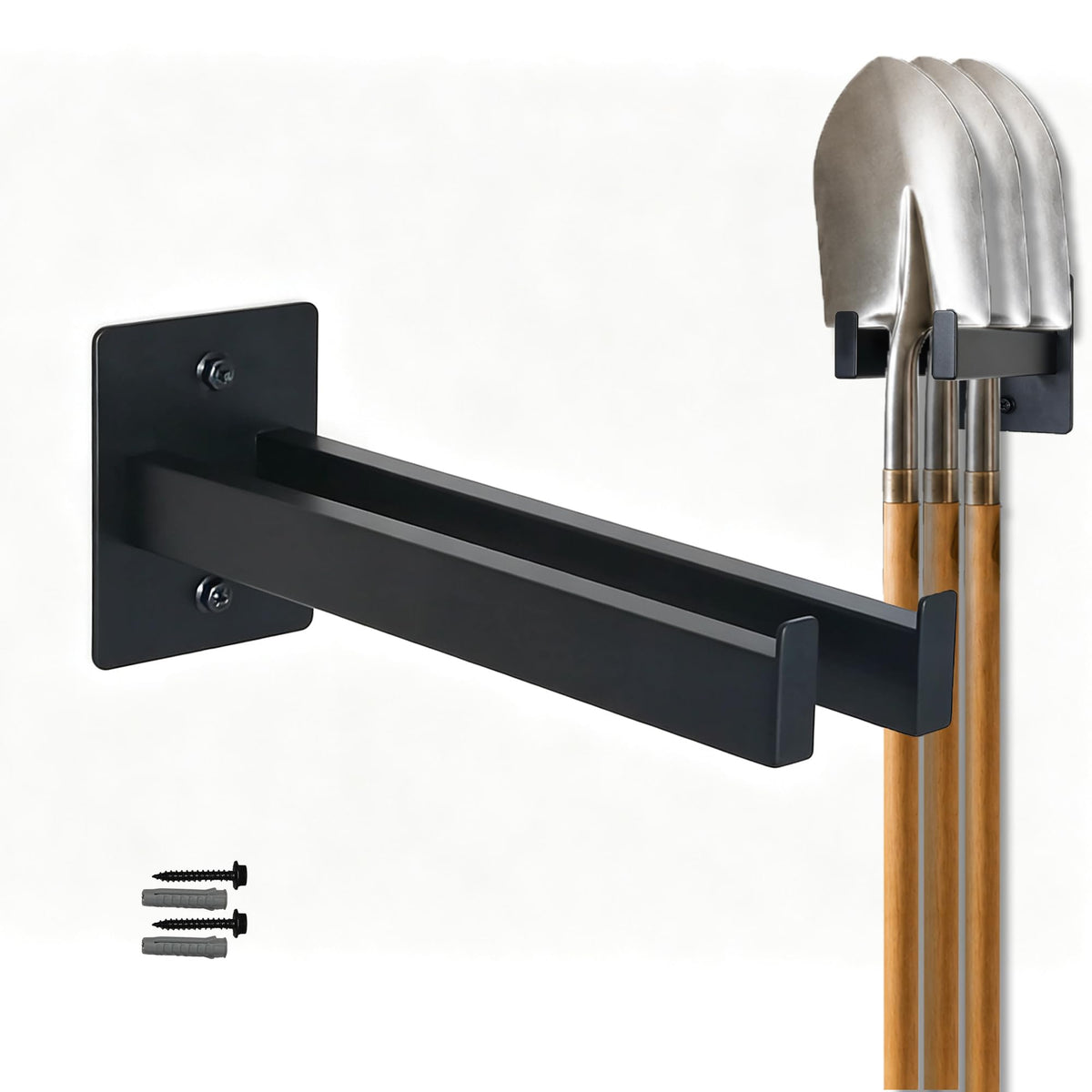 Shovel Holder Wall Mount, Heavy Duty Shovel Tool Rack - Image 1