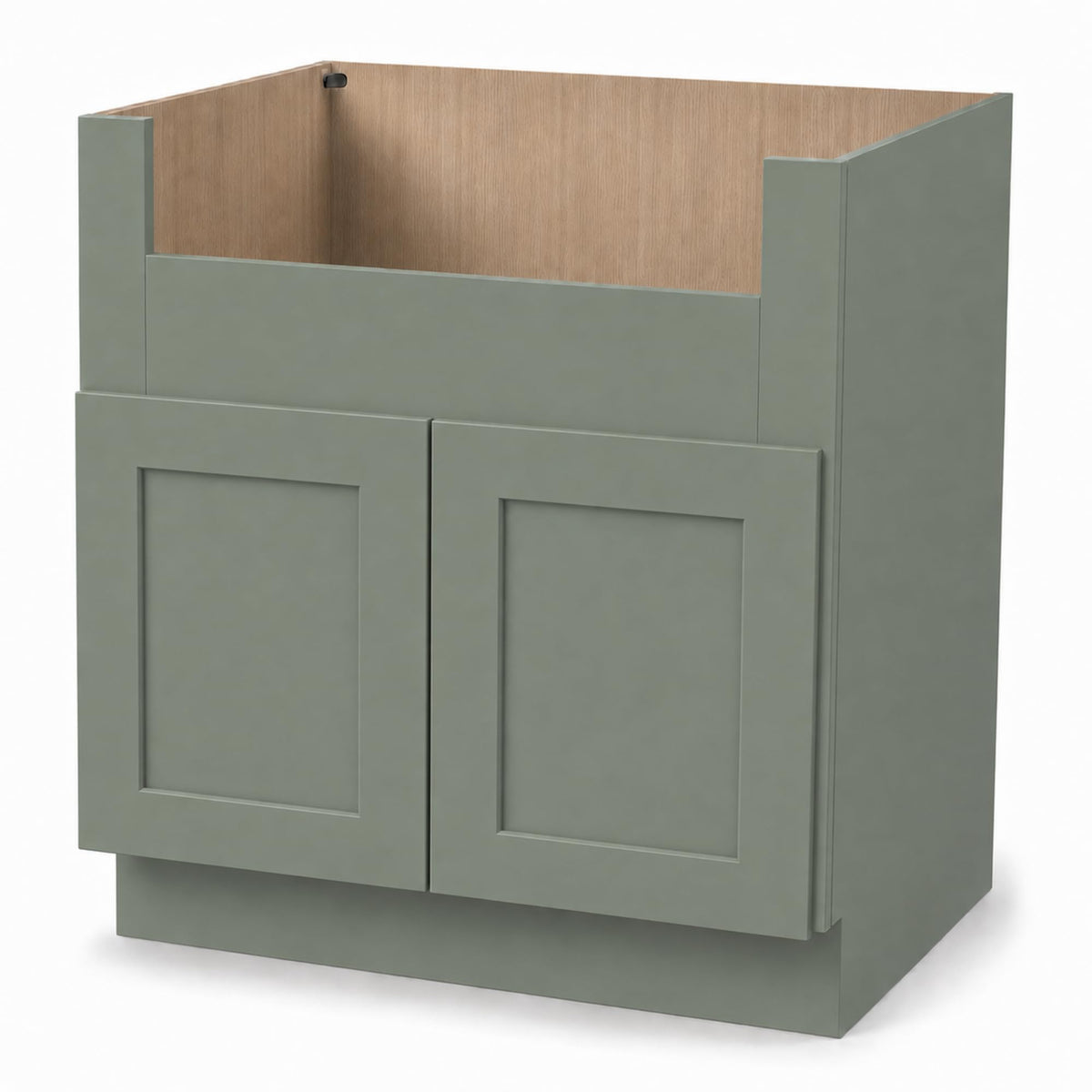 36" Solid Wood Farmhouse Under Sink Base Cabinet Storage Jade - Image 1