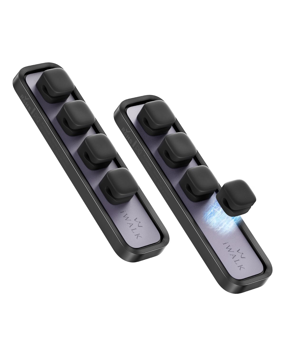 iWALK Magnetic Cable Holder,Reusable Adhesive Desktop Cord - Image 1