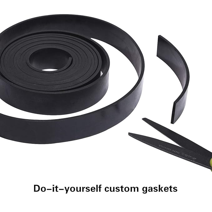 TORRAMI Neoprene Rubber Sheet Roll 1/8 (.125) Inch Thick x 18 Inch Wide x 24 Inch Long for DIY Gaskets, Pads, Seals, Crafts, Flooring,Cushioning of Anti-Vibration, Anti-Slip