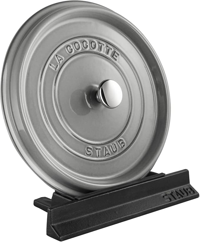 Staub Cast Iron Lid Holder - Black, Made in France