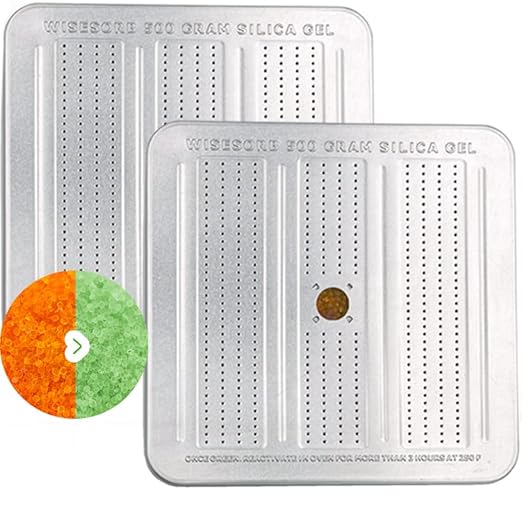 30 Packs 500 Gram Desiccant Canisters, Indicating & Rechargeable Gun Safe Dehumidifier, Portable Desiccant Canister, Silica Gel Moisture Absorber for Storage