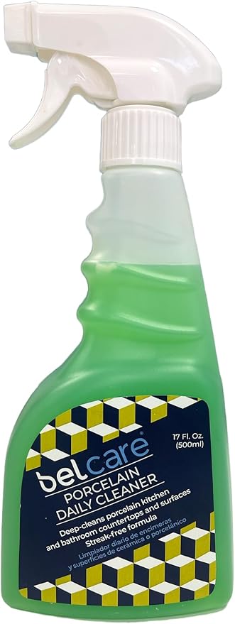 Porcelain Kitchen Countertop Cleaner & Bathroom Vanity Cleaner, pH-Neutral, Streak-Free, Specially Formulated for Porcelain Surfaces – 17 fl oz