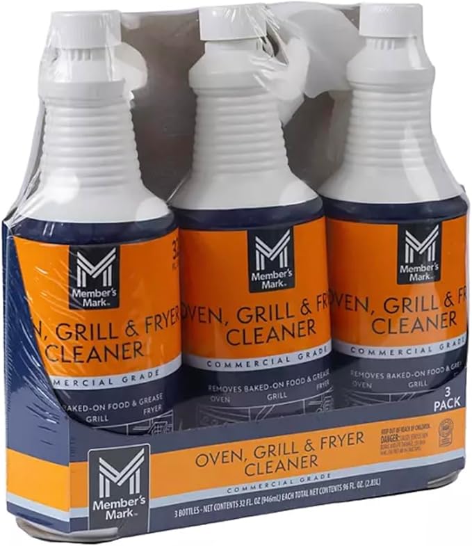 Member Mark Commercial Oven, Grill and Fryer Cleaner, 32 oz., 3 pk.