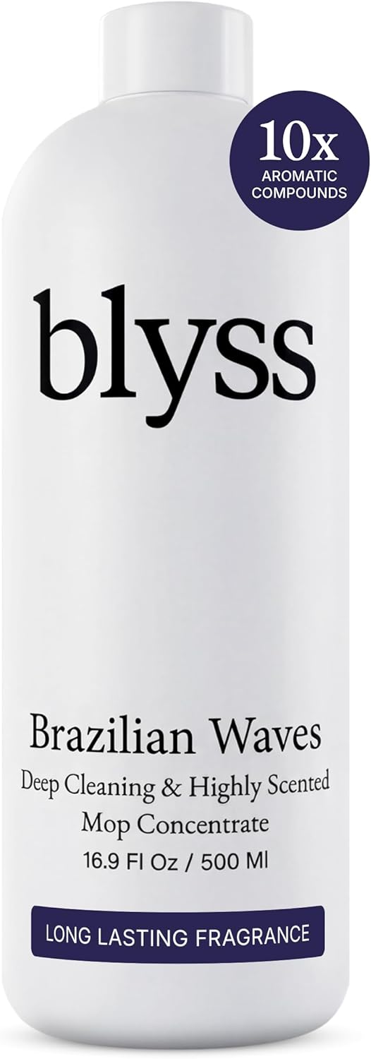 Blyss Mop Soap Brazilian Waves – Plant-Based Floor Cleaner, Streak-Free & Odor-Eliminating