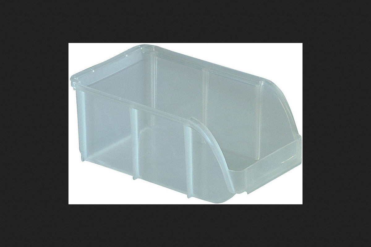 Small Stacking Bins - Set of 12 (Clear) (3" H x 4.25" W x 7" D) - Image 1