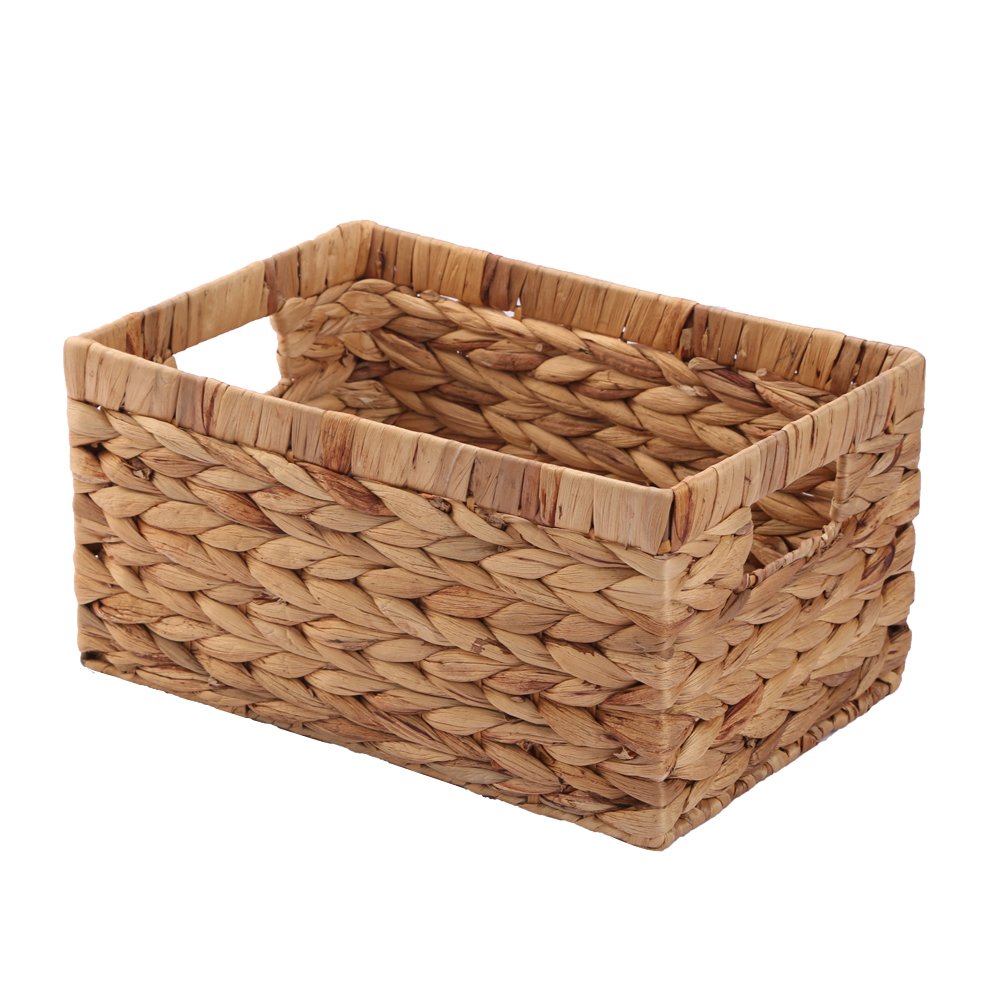 KINGWILLOW Woven Natural Water Hyacinth Rectangular - Image 1