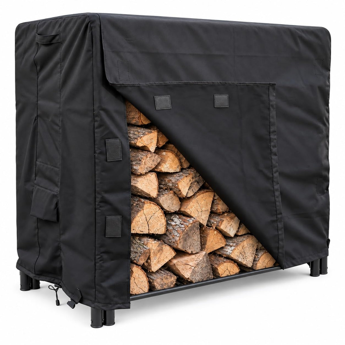 Firewood Rack Cover 4ft Waterproof, Outdoor Log Rack Cover - Image 1