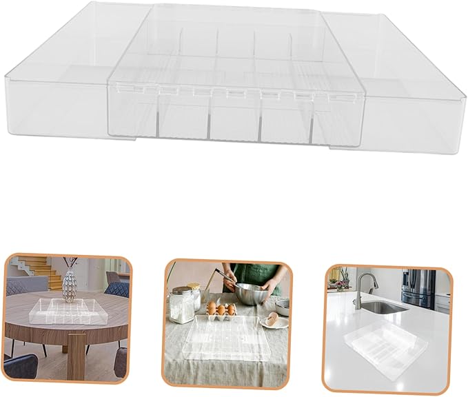 Silverware Organizer Tray Compartment Cutlery Organizer Trays for Drawer