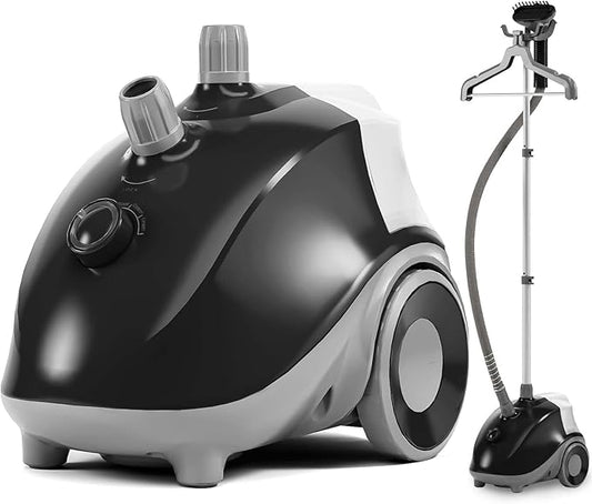 DUMOS Garment Steamer for Clothes Standing, 1500W Efficient Clothes Steamer Standing, 1.7L Water Tank for 55 Min Continuous Steaming with Wheels, Professional Fast Heating Wrinkle Remover